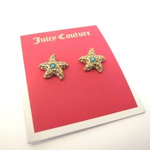 Juicy Couture STARFISH STUD EARRINGS * RARE * NWT